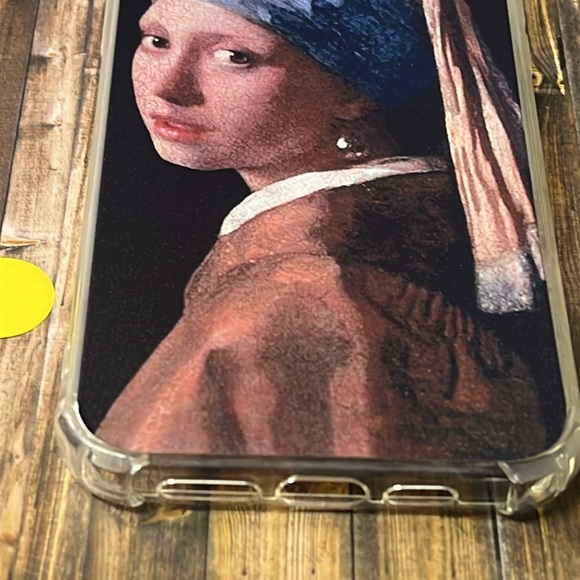 5for$10 iPhone 12 Pro Max Phone case - Pearl earrings by Jan V artistic painting - Picture 3 of 5